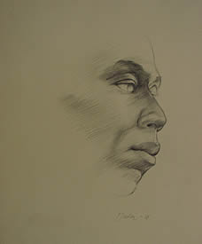 The Visionary Drawing - Pencil on Italian Paper