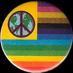 World Peace Button Metal with Safety Pin Back $1.00 and $2.00 each